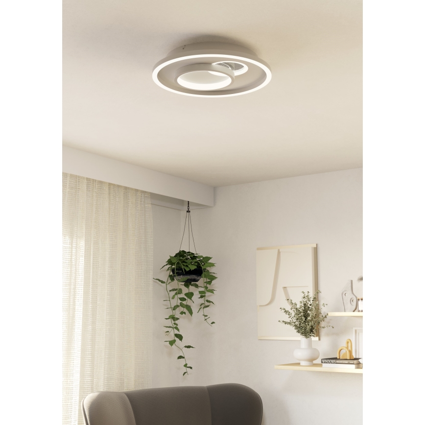 Eglo - LED taklampa LED/14W/230V + LED/8,5W Ø 38 cm vit