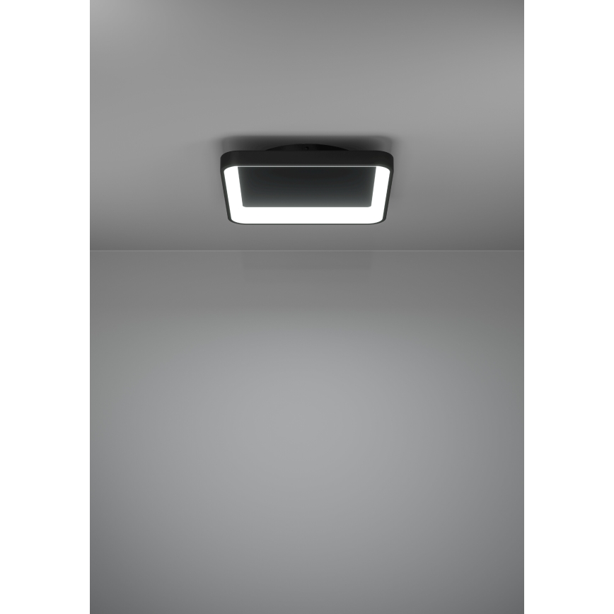 Eglo - LED Dimbar taklampa LED/12W/230V 2700-6500K svart + fjärrkontroll