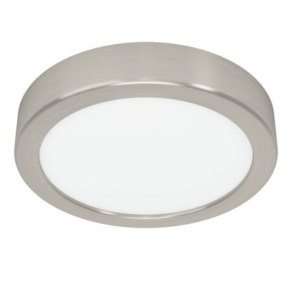 Eglo - LED-taklampa 7,5 W/230 V, 2700/4000/6500 K, Ø 16,6 cm, mattkrom