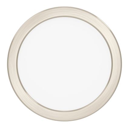 Eglo - LED-taklampa 7,5 W/230 V, 2700/4000/6500 K, Ø 16,6 cm, mattkrom