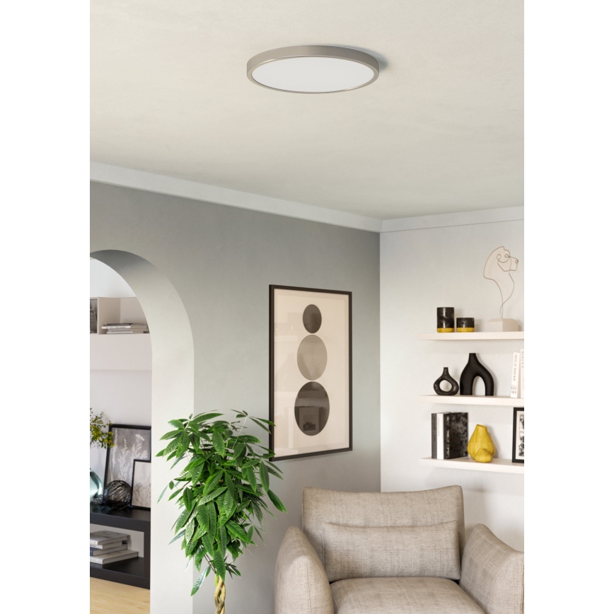 Eglo - LED taklampa LED/17W/230V 2700/4000/6500K Ø 38,9 cm mattkrom