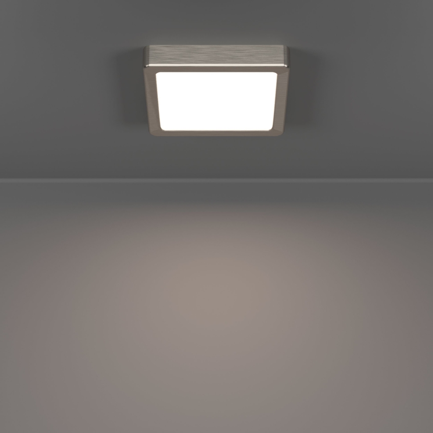 Eglo - LED-taklampa LED/7W/230V 2700/4000/6500K 15x15 cm mattkrom