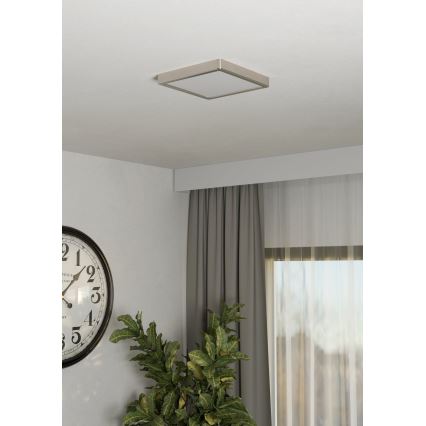 Eglo - LED-taklampa LED/10,5W/230V 2700/4000/6500K 22x22 cm matt krom