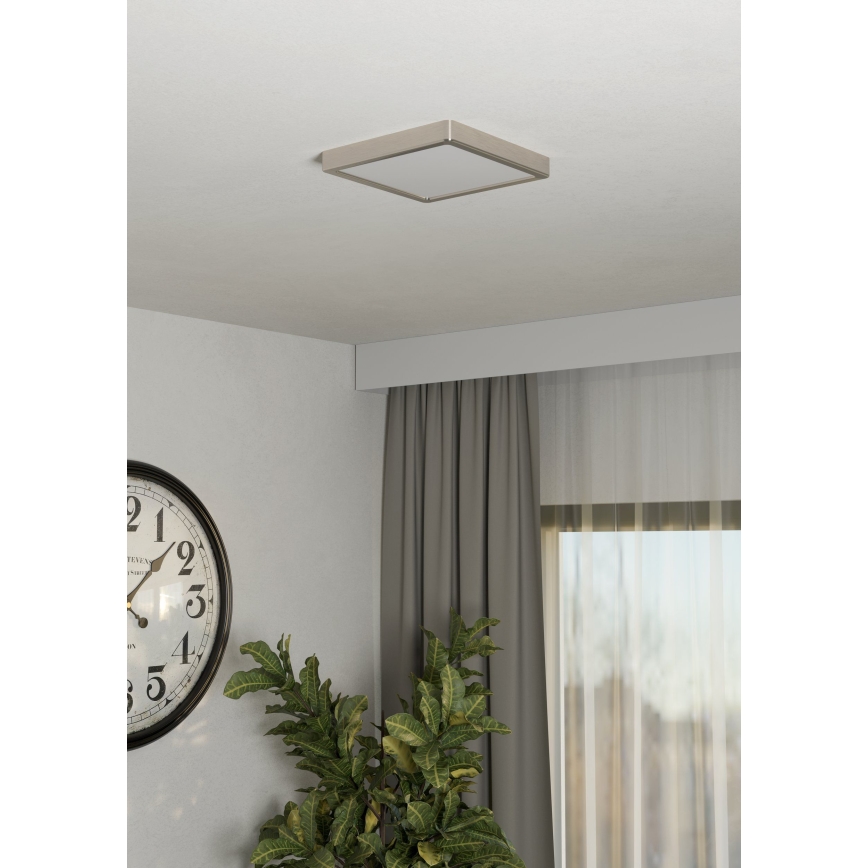 Eglo - LED-taklampa LED/10,5W/230V 2700/4000/6500K 22x22 cm matt krom