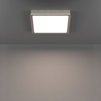 Eglo - LED-taklampa LED/10,5W/230V 2700/4000/6500K 22x22 cm matt krom