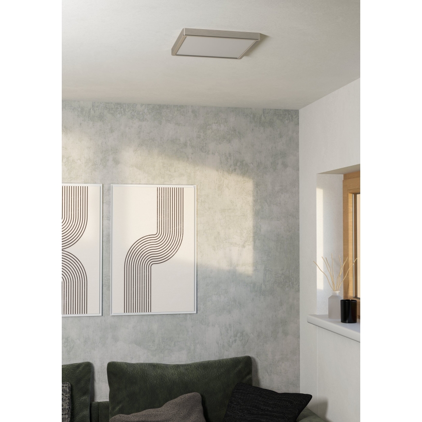 Eglo - LED taklampa LED/13W/230V 2700/4000/6500K 29x29 cm mattkrom