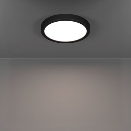 Eglo - LED badrumstaklampa LED/11,5W/230V 2700/4000/6500K Ø 21,1 cm IP44 svart