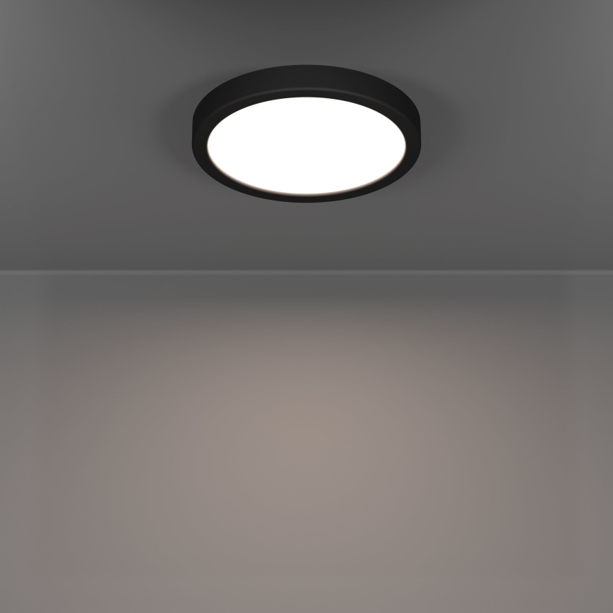 Eglo - LED badrumstaklampa LED/11,5W/230V 2700/4000/6500K Ø 21,1 cm IP44 svart