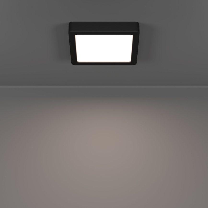 Eglo - LED badrumstaklampa LED/7W/230V 15x15 cm IP44 svart