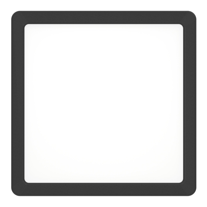 Eglo - LED taklampa för badrum LED/10,5W/230V 2700/4000/6500K 22x22 cm IP44 svart