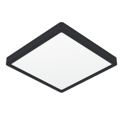 Eglo - LED taklampa för badrum LED/13W/230V 29x29 cm IP44 svart