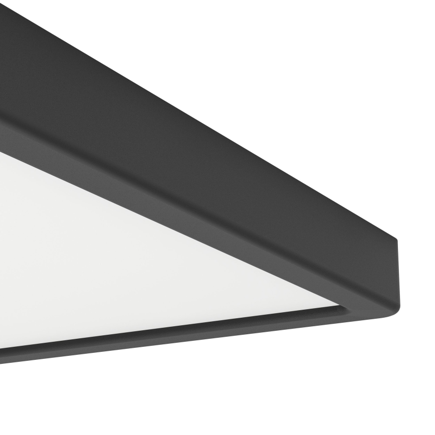 Eglo - LED taklampa för badrum LED/13W/230V 29x29 cm IP44 svart