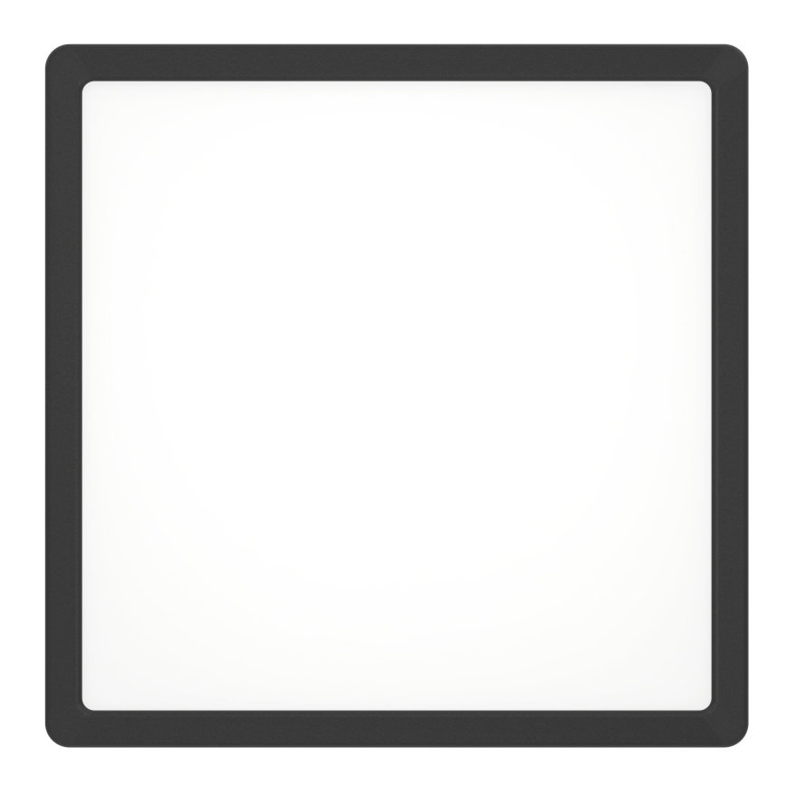 Eglo - LED taklampa för badrum LED/13W/230V 29x29 cm IP44 svart