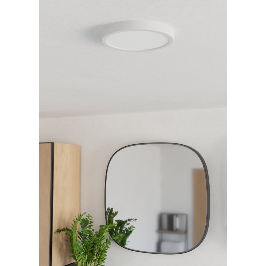 Eglo - LED-taklampa för badrum LED/11,5W/230V 2700/4000/6500K Ø 21,1 cm IP44 vit