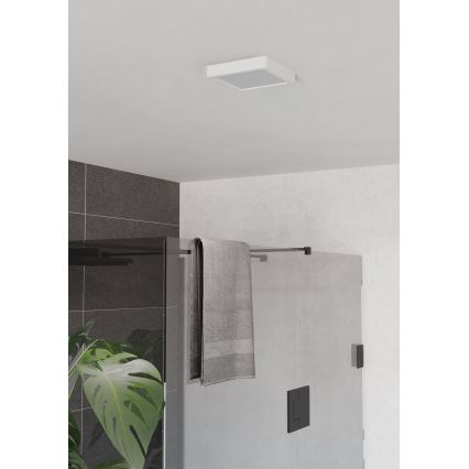 Eglo - LED badrumstaklampa LED/7W/230V 2700/4000/6500K 15x15 cm IP44 vit