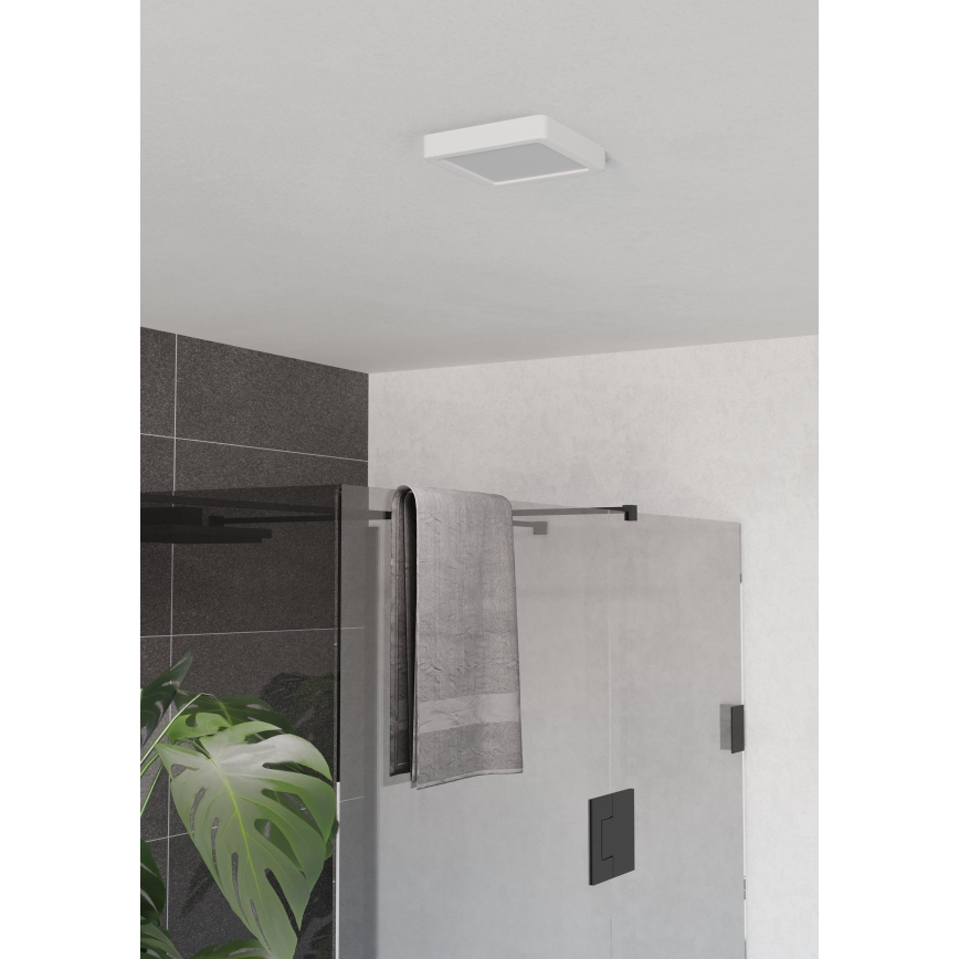 Eglo - LED badrumstaklampa LED/7W/230V 2700/4000/6500K 15x15 cm IP44 vit