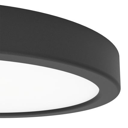 Eglo - LED RGBW dimbar badrumstaklampa LED/11,2W/230V 2700–6500K Ø21,1 cm IP44 svart