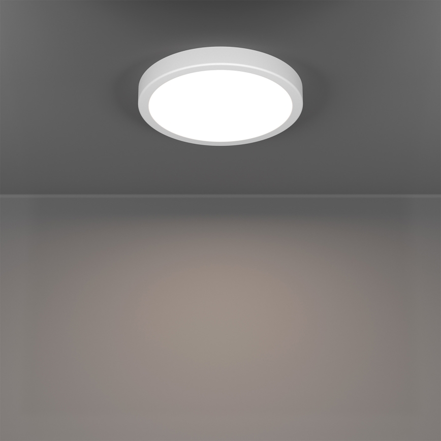 Eglo - LED RGBW Dimbar takarmatur för badrum LED/11,2W/230V 2700-6500K Ø 21,1 cm IP44 vit