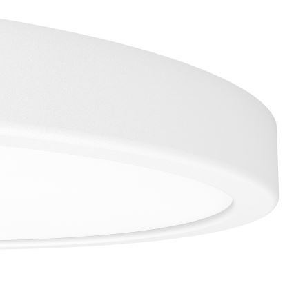 Eglo - LED RGBW dimbar badrumstaklampa, LED 14,3 W, 230 V, 2700–6500 K, Ø 27,8 cm, IP44, vit