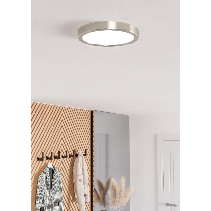 Eglo - LED RGBW dimmbar badrumsarmatur LED/11,2W/230V 2700–6500K Ø 21,1 cm IP44 mattkrom