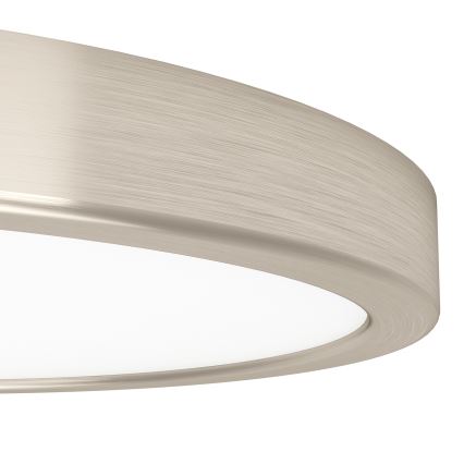 Eglo - LED RGBW dimmbar badrumstaklampa LED/14,3W/230V 2700-6500K Ø 27,8 cm IP44 mattkrom