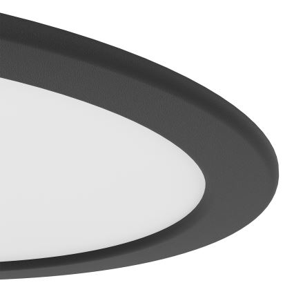 Eglo - LED-infälld taklampa LED/18,5W/230V 2700/4000/6500K Ø 21,6 cm svart