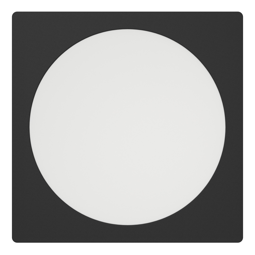 Eglo - LED-infälld takarmatur LED/18,5W/230V 2700/4000/6500K 21,6x21,6 cm svart