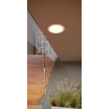Eglo - Infälld LED-armatur LED/10,5W/230V 2700/4000/6500K Ø 16,8 cm vit