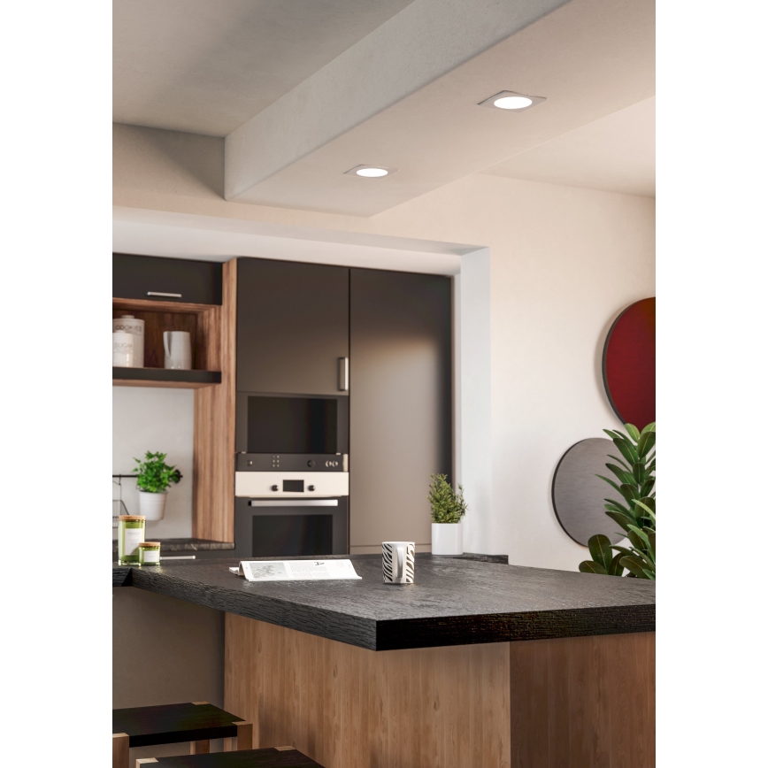 Eglo - LED infälld taklampa LED/6,3W/230V 2700/4000/6500K 11,9x11,9 cm vit