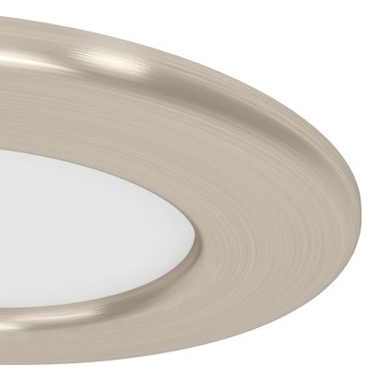 Eglo - 3-pack infällda LED-downlights LED/3,7W/230V 2700/4000/6500K Ø 8,8 cm mattkrom