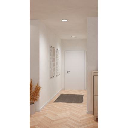 Eglo - Infälld LED-taklampa LED/18,5 W/230 V 2700/4000/6500 K Ø 21,6 cm matt krom