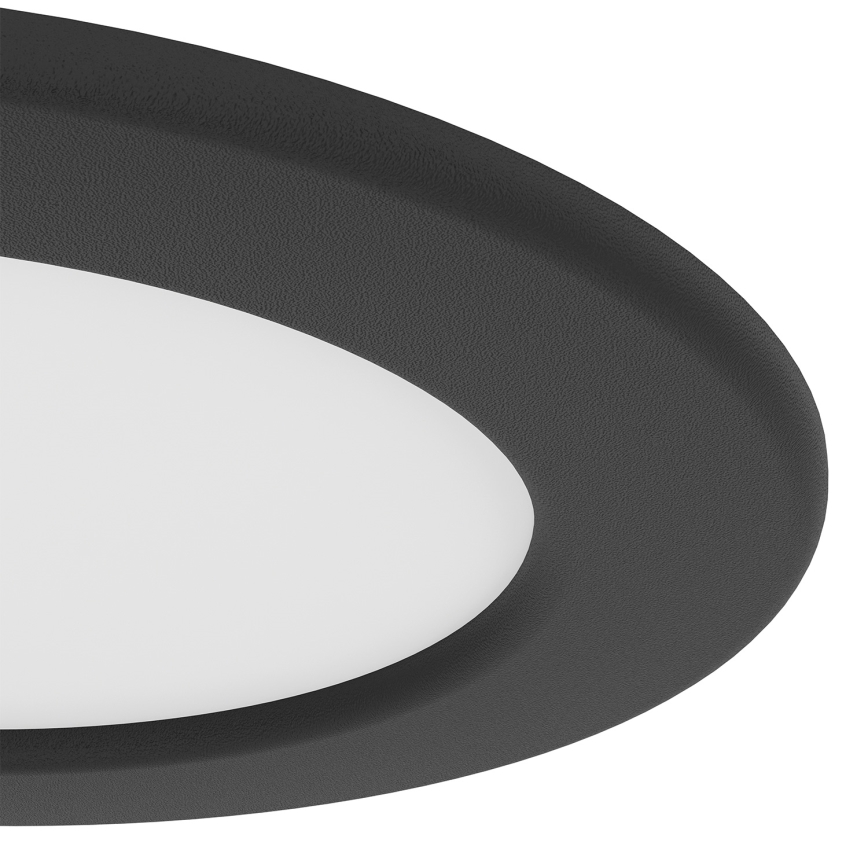 Eglo - LED infälld badrumsarmatur LED/6,3W/230V 2700/4000/6500K Ø 11,9 cm IP44 svart