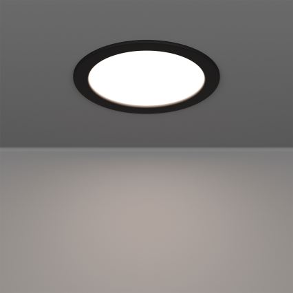 Eglo - LED RGBW dimbar infälld downlight för badrum LED/9,5 W/230 V 2700–6500 K Ø 16,8 cm IP44 svart