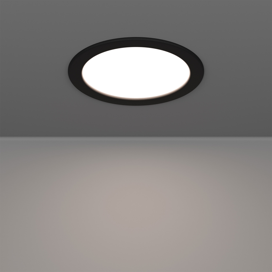 Eglo - LED RGBW dimbar infälld downlight för badrum LED/9,5 W/230 V 2700–6500 K Ø 16,8 cm IP44 svart