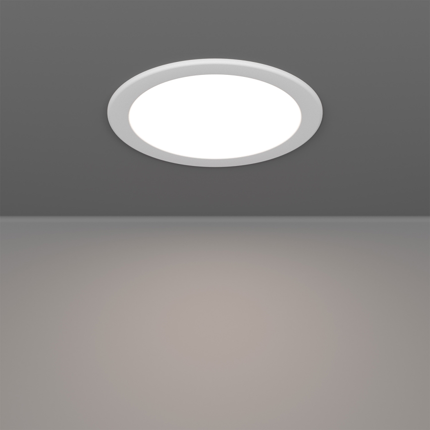 Eglo - LED RGBW Dimbart infällt badrumsarmatur LED/9,5W/230V 2700–6500K Ø 16,8 cm IP44 vit