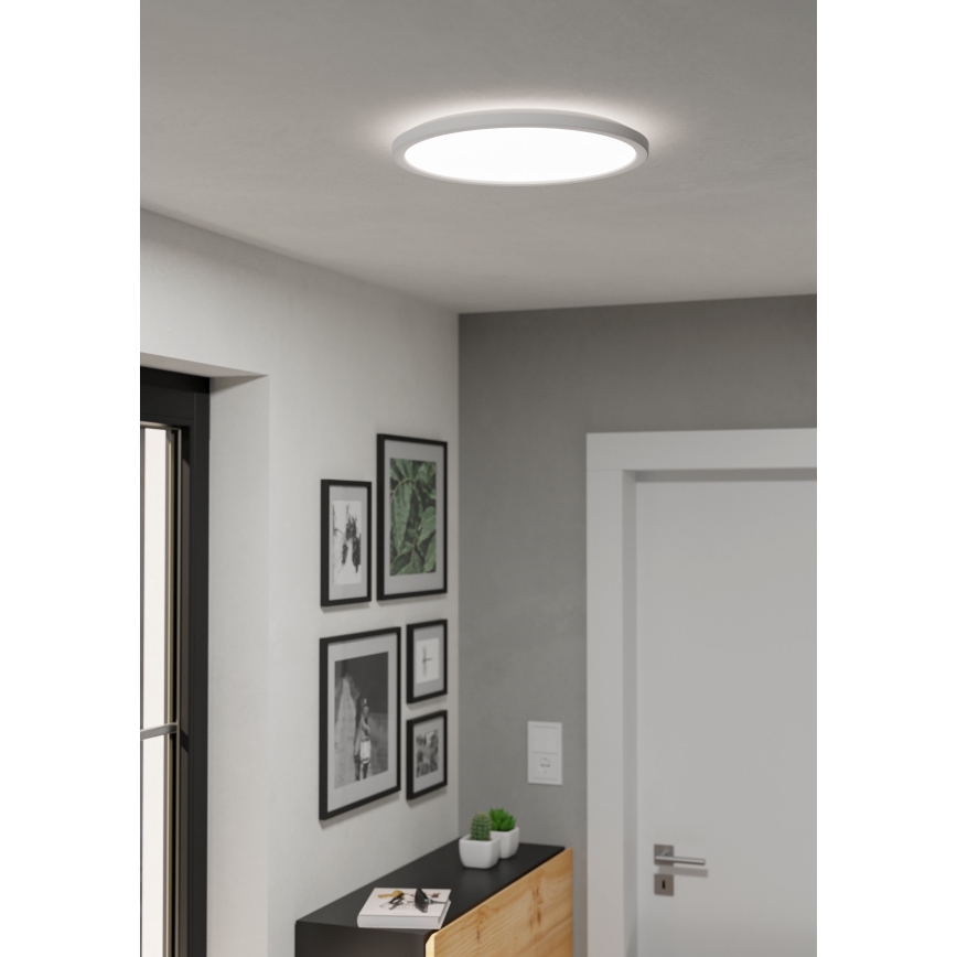 Eglo - LED badrumstaklampa LED/18,5W/230V 2700/4000/6500K Ø 38,9 cm IP44 vit