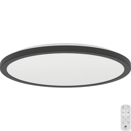 Eglo - LED ljusreglerad taklampa till badrum LED/18,5W/230V 2700-6500K diameter 38,9 cm IP44 svart + fjärrkontroll