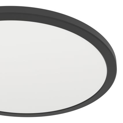 Eglo - LED ljusreglerad taklampa till badrum LED/18,5W/230V 2700-6500K diameter 38,9 cm IP44 svart + fjärrkontroll