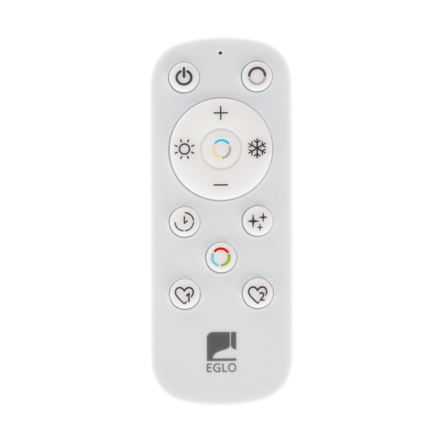 Eglo - LED ljusreglerad taklampa till badrum LED/17,6W/230V 2700-6500K 39x39 cm IP44 svart + fjärrkontroll