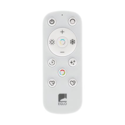 Eglo - LED ljusreglerad taklampa till badrum LED/16,8W/230V 2700-6500K pr.50 cm IP44 vit + fjärrkontroll