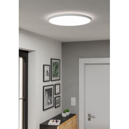 Eglo - LED ljusreglerad taklampa till badrum LED/16,8W/230V 2700-6500K pr.50 cm IP44 vit + fjärrkontroll