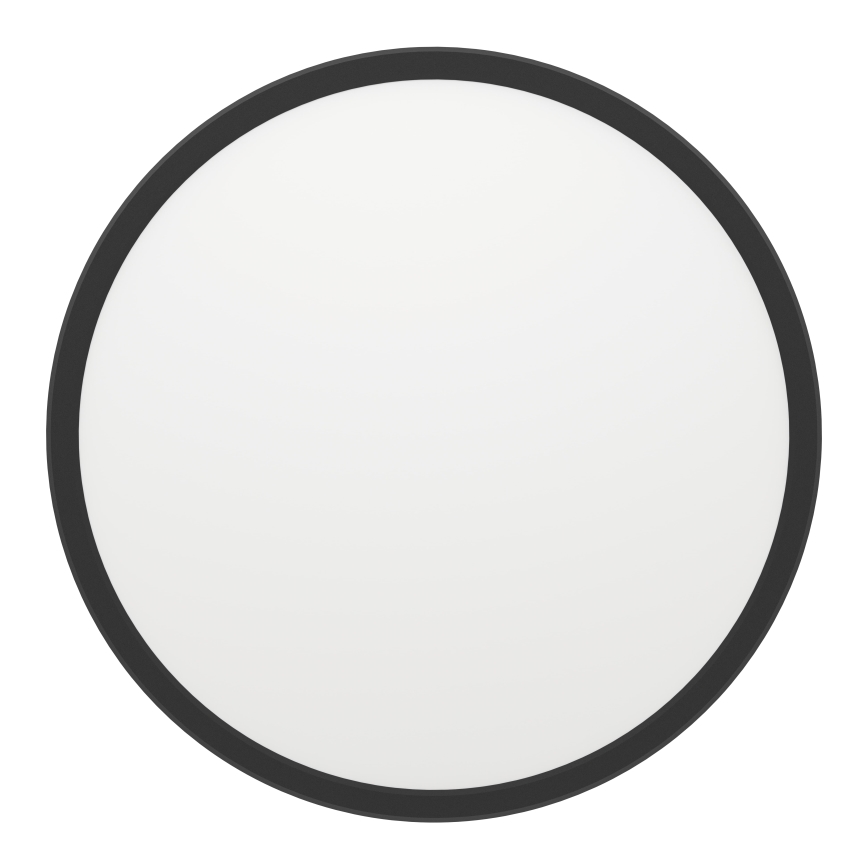 Eglo - LED RGBW Ljusreglerad vägglampa för badrum LED/13,9W/230V 2700-6500K diameter 30 cm IP44 svart ZigBee