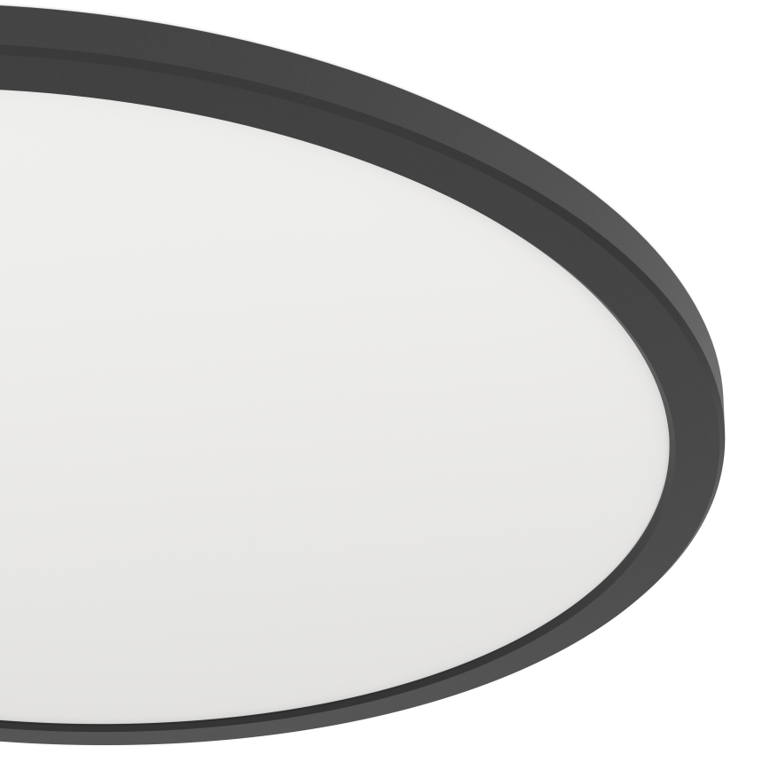 Eglo - LED RGBW Ljusreglerad vägglampa för badrum LED/16,8W/230V 2700-6500K diameter 50 cm IP44 svart ZigBee