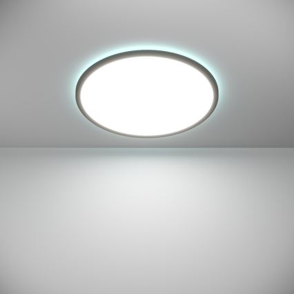 Eglo - LED RGBW Ljusreglerad vägglampa för badrum LED/16,8W/230V 2700-6500K diameter 50 cm IP44 svart ZigBee