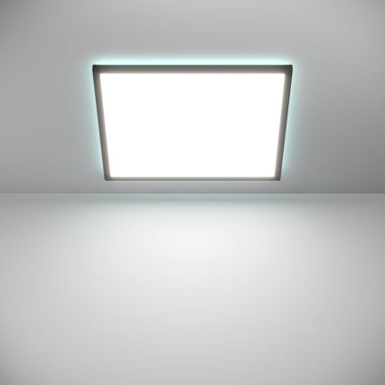 Eglo - LED RGBW Ljusreglerad vägglampa för badrum LED/17W/230V 2700-6500K 50x50cm IP44 svart ZigBee