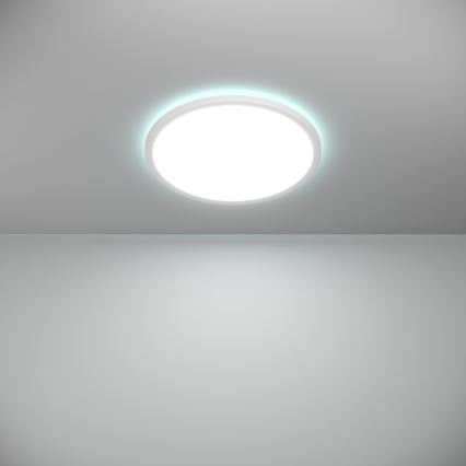 Eglo - LED RGBW Ljusreglerad vägglampa för badrum LED/18,5W/230V 2700-6500K diameter 38,9cm IP44 vit ZigBee