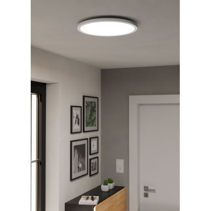 Eglo - LED RGBW Ljusreglerad vägglampa för badrum LED/18,5W/230V 2700-6500K diameter 38,9cm IP44 vit ZigBee