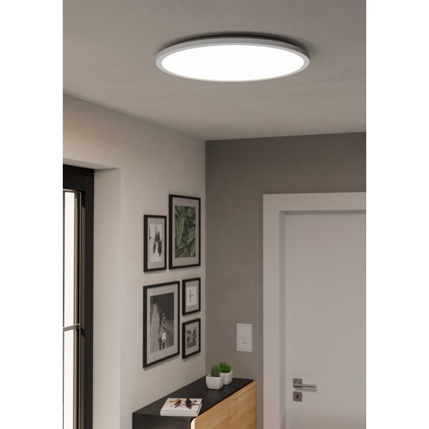 Eglo - LED RGBW Ljusreglerad vägglampa för badrum LED/16,8W/230V 2700-6500K diameter 50 cm IP44 vit ZigBee