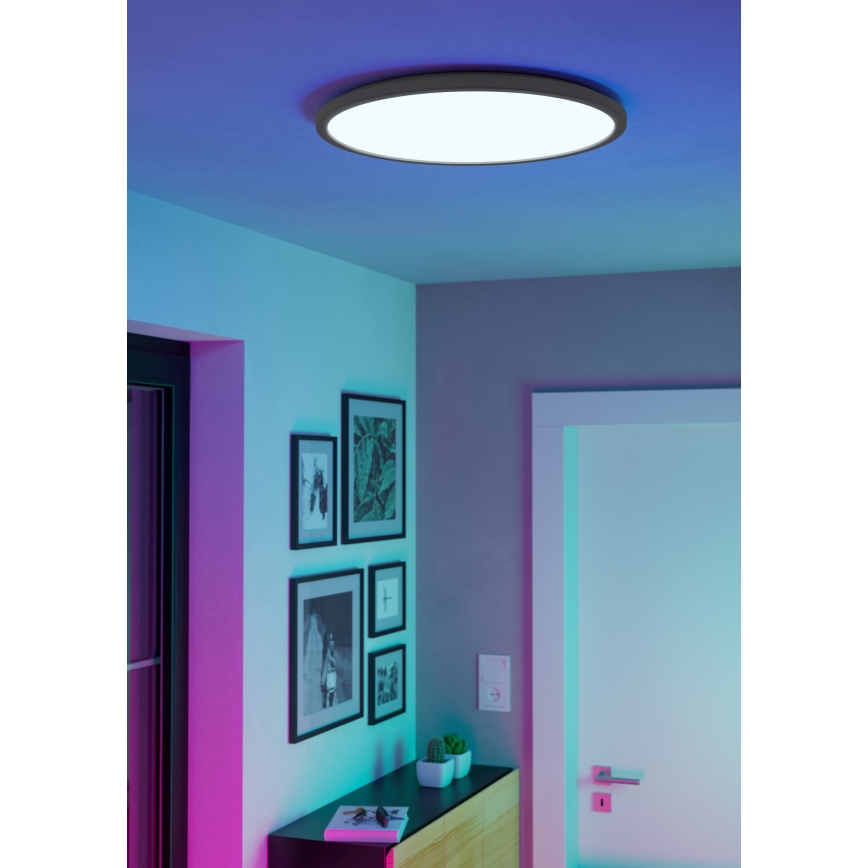 Eglo - LED RGBW Ljusreglerad vägglampa för badrum LED/16,8W/230V 2700-6500K diameter 50 cm IP44 vit ZigBee