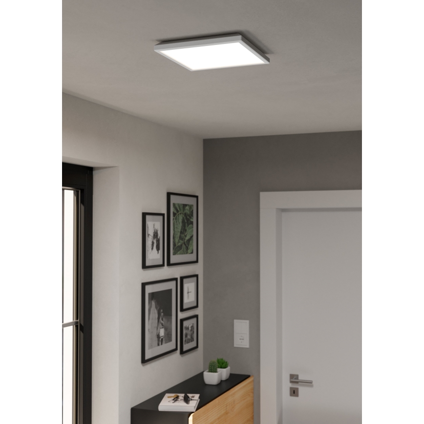 Eglo - LED RGBW Ljusreglerad vägglampa för badrum LED/13,4W/230V 2700-6500K 29x29 cm IP44 vit ZigBee